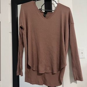 Knitted long sleeve shirt